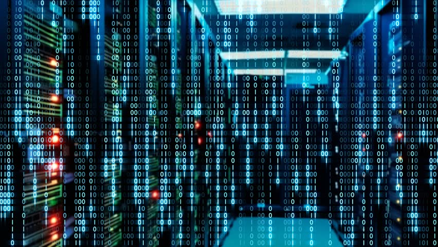 Data processing and storage center. Server room. Supercomputer. Technology. Royalty-Free Stock Footage #1107644519