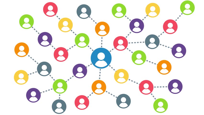 Animation of network of connections and multi-colored people icons interacting on white background. Global network connections and social networking concept. - Powered by Shutterstock - Get 15% off with code: PIKWIZARD15
