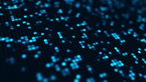 Blue Background with Abstract Square Dots. Looping Square Grid Animation. Perfect for data visualization, hi tech concepts, digital product, and tech events. Ideal backdrop for technology. - Powered by Shutterstock - Get 15% off with code: PIKWIZARD15