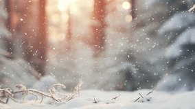 close up capture of christmas forest videos wallpaper 4K