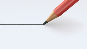 Drawing straight line with pencil on white paper - Powered by Shutterstock - Get 15% off with code: PIKWIZARD15