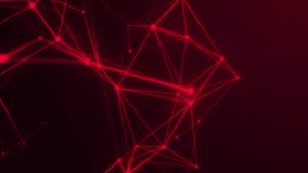 Abstract digital connection moving dots and lines. Technology background. Network connection structure. Digital background. Colored polygonal space. 3d. Seamless loop. 4k animation - Powered by Shutterstock - Get 15% off with code: PIKWIZARD15