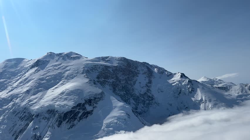 Views of Denali mountains in Denali National Park, Alaska.