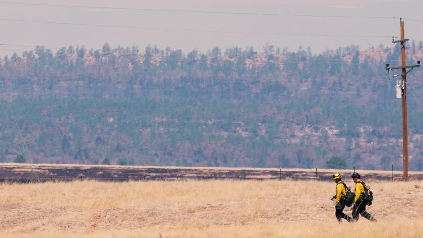 Wild land firefighters in northern New Mexico