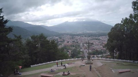 Aerial View of Antigua Guatemala Central America