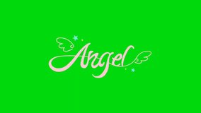 Cupid angle green screen,  Abstract technology, science, engineering artificial intelligence, Seamless loop 4k video, 3D Animation, Ultra High Definition, 4k video animation