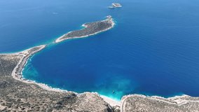 Summer Season in the Kaputas Beach Drone Video, Kas Antalya, Turkey (Turkiye)