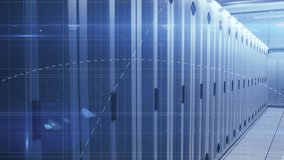 Animation of mathematical equations, data processing and light spot against computer server room. Computer interface and business data storage technology concept - Powered by Shutterstock - Get 15% off with code: PIKWIZARD15