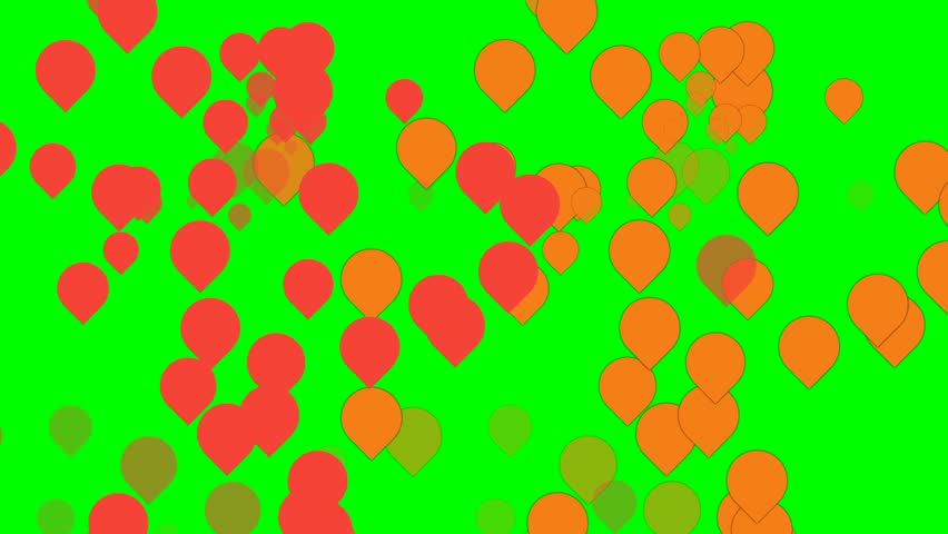 Animation showering of balloons, balloons showering, 4K, seamless looping, balloons falling, bright color balloons background, happy birthday celebration, party decoration, chroma key background. - Powered by Shutterstock - Get 15% off with code: PIKWIZARD15