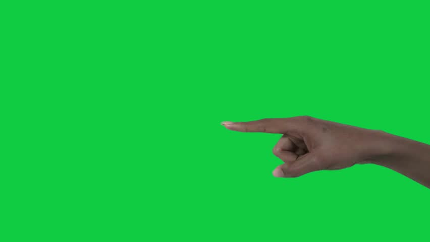 Gestures pack. Female hand swiping left, right, up, down, touching, tapping, sliding, dragging on chroma key green screen background. Using a smartphone, tablet pc or a touchscreen. Interface concept Royalty-Free Stock Footage #1107771143