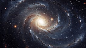 Cosmic Galaxy: Universe and Stars Video Background