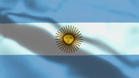 Argentina Flag Waving in Wind. Seamless Loop Animation of the Argentina Flag. Concept of Independence Day, Memorial Day, 9th July, Argentina Celebration. 4K National Flag of Argentina - Powered by Shutterstock - Get 15% off with code: PIKWIZARD15