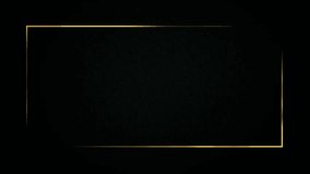 Luxury gold title border background. Black abstract text banner. Blank vip backdrop with golden frame. Copy space for casino royal or grand hotel logo - Powered by Shutterstock - Get 15% off with code: PIKWIZARD15