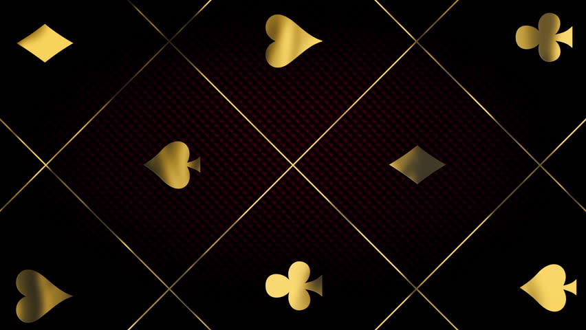 Luxury gold casino royal background. Black abstract text banner. Vertical vip backdrop with golden poker card suits. Copy space for grand casino logo or title text. Online bet and money win concept Royalty-Free Stock Footage #1107802447
