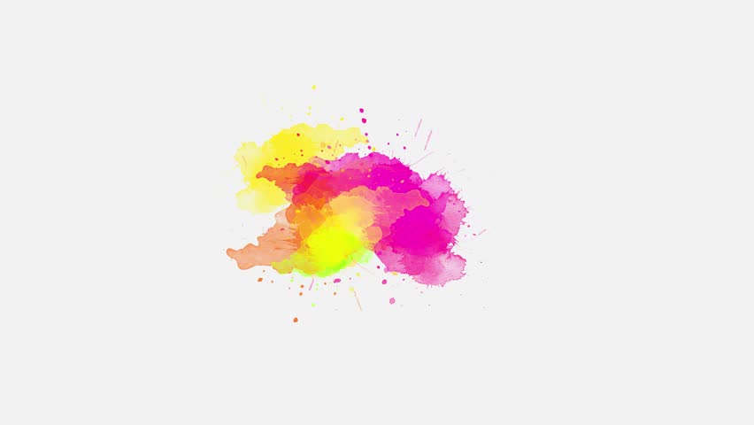 Abstract watercolor paint or ink brush slow motion blot, splat, fluid art, overlay, Watercolor matte composition, spreading brush stroke. | Shutterstock HD Video #1107803409