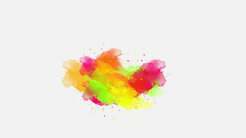 Paint brush ink splatter transition effect in slowmotion. | Shutterstock HD Video #1107803415