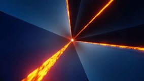 Dark Blue and Orange Star Energy Background VJ Loop in 4K