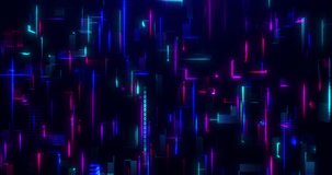 Digital cyber mesh with particles in virtual space, high speed connection, big data, data analysis technology, futuristic abstract background, 3D rendering. 4k video. seamless looping animation
