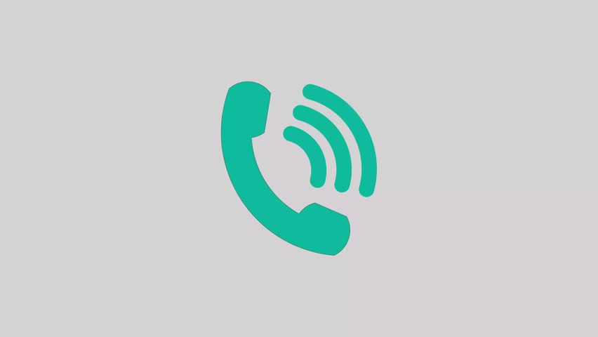 Incoming call ring icon background white screen animation of phone call icon. handset, telephone, cellphone icon animation. 4K Cartoon Communication icon Royalty-Free Stock Footage #1107812925