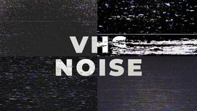 VHS Noise Overlays. 4 in 1 pack
