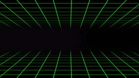 Animation of pixel art 80s Retro sci-Fi background. Pixel art 8bit Vector video game Glow Retro wave