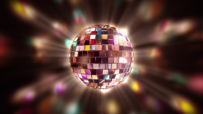 Neon Disco ball seamless VJ loop animation for music broadcast TV, night clubs, music videos, LED screens and projectors, glamour and fashion events, jazz, Rotating sparkling disco ball. | Shutterstock HD Video #1107829317