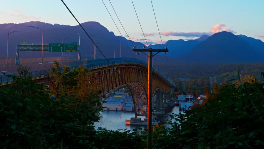 View from the outside of vancouver at the border of North Vancouver