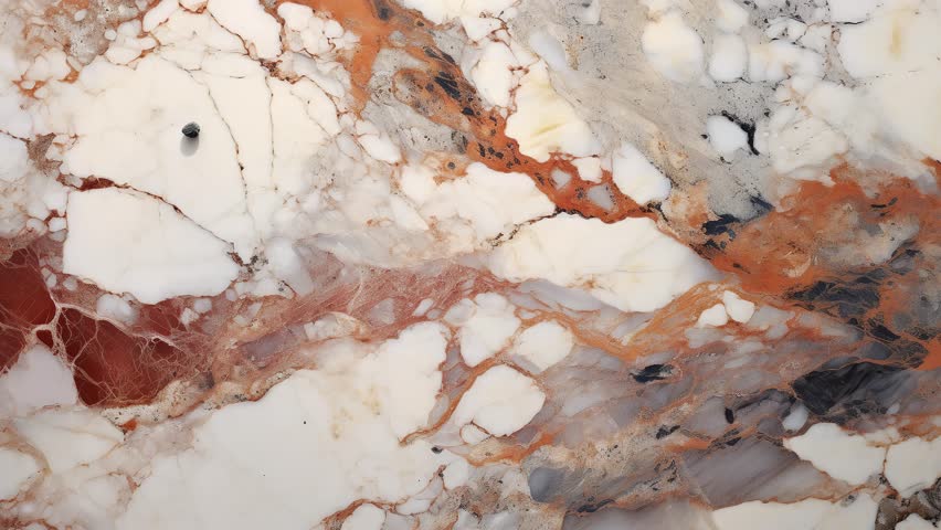 Marble Luxury background texture. Slow panoramic motion. High detailed 4K video.  Marble pattern texture surface panning background. Marble stone texture. 