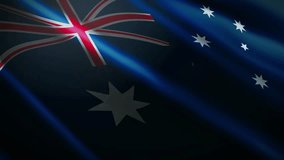 Australia National Day 26 January abstract footage video clip. 4k