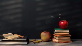 back to school classroom with blackboard Concept background with anime or cartoon style. seamless looping time-lapse virtual video animation background. - Powered by Shutterstock - Get 15% off with code: PIKWIZARD15