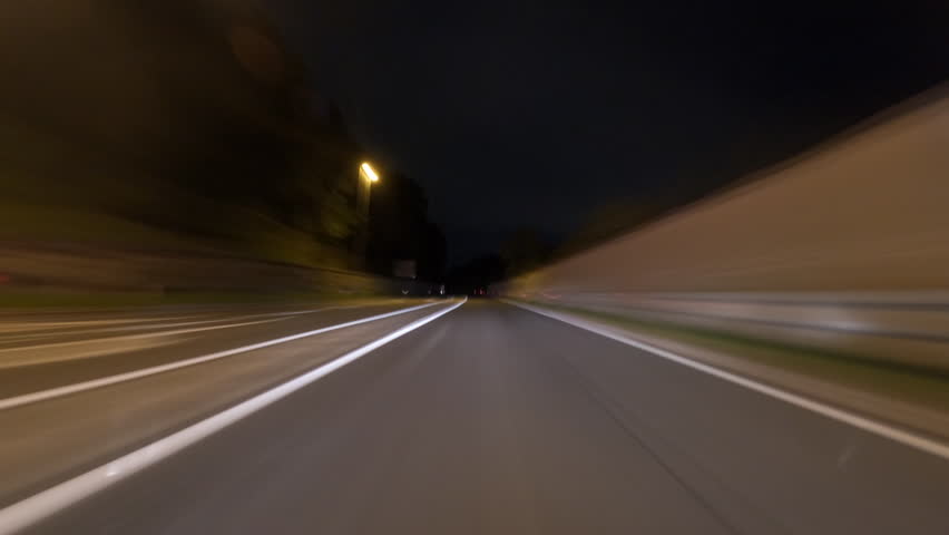 Night Hyper lapse made with GoPro - Time lapse Royalty-Free Stock Footage #1107846307