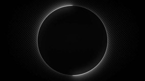 Neon circle frame with shining effect on a dark luxury abstract background. Empty glowing ring banner or border for title text or copy space. Blank vip shiny backdrop. Casino royal or grand hotel logo - Powered by Shutterstock - Get 15% off with code: PIKWIZARD15