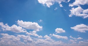 Blue sky cloud video time lapse Movie process by raw images Sky cloud time lapse video clear without dust or bird Sky time lapse high quality 4K ProRes422 