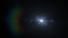 Loop abstract glow multicolored star optical lens flare shine light animation on black background for screen project overlay - Powered by Shutterstock - Get 15% off with code: PIKWIZARD15