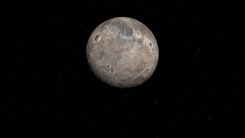 Moon 3D Animation to South Pole