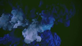 Colorful smoke splash 4k animation
