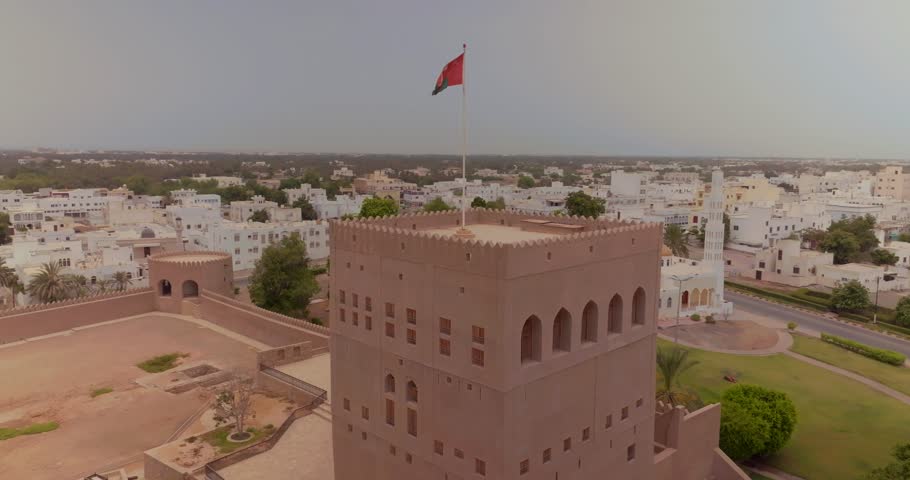 considered one of the most important castles and forts in Al Batinah North Governorate due to its outstanding location and the significant role it played over past centuries Royalty-Free Stock Footage #1107900525