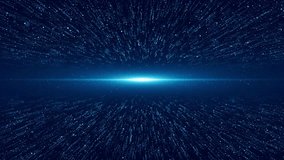 Tunnel lines Data flow Optical fibre effect Digital Technology Stream Super Fast Speed Lines Background. Digital Cyberspace Particles Digital Data Network Connection Technology Future. 3D Illustration - Powered by Shutterstock - Get 15% off with code: PIKWIZARD15