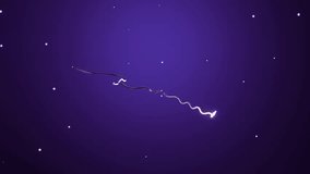 Abstract Saturn planet formed from curves spinning and floating over purple background, futuristic space wallpaper with animated ball. Beautiful Planet Saturn Galaxy Universe Space Cosmos Concept Art - Powered by Shutterstock - Get 15% off with code: PIKWIZARD15