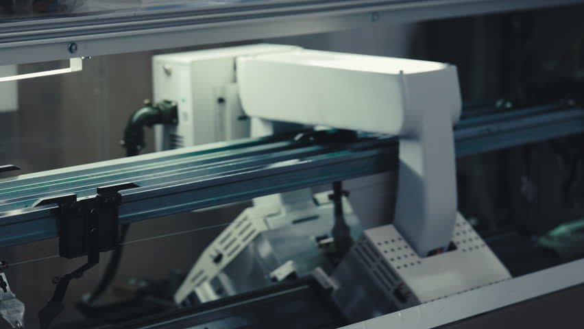 Printer that Prints on Clothes. Printing on Factory. Printer Machine. Sewing Factory Concept