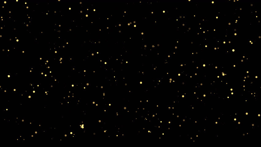 Loop glow yellow orange particles falling down on black abstract background. Animation of fiery yellow orange  glowing flying ember burning ash particles.Isolate Alpha Channel proress 444