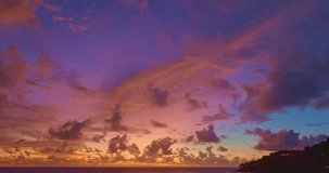 
aerial view exotic colorful sky in bright sunset at Karon beach Phuket.
Scene of colorful romantic sky of sunset. Gradient color. Sky texture.
amazing sky of bright sunset in nature and travel concep