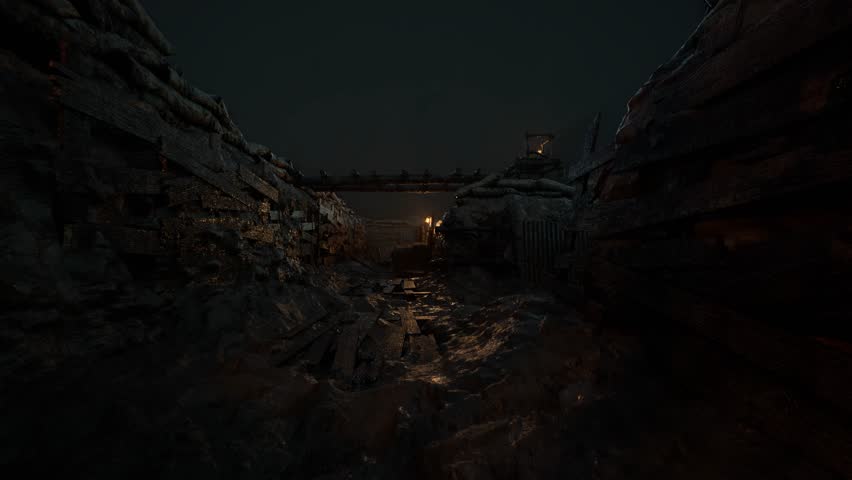 super cool battle field trench