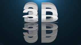 3d seamless loop animation of the word 3D - Powered by Shutterstock - Get 15% off with code: PIKWIZARD15