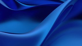 Abstract 3d animation, blue background design, 4k seamless looped video
