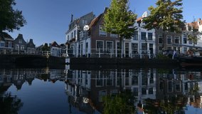 Stunning video taken on the river Spaarne in the city centre of Haarlem at dawn