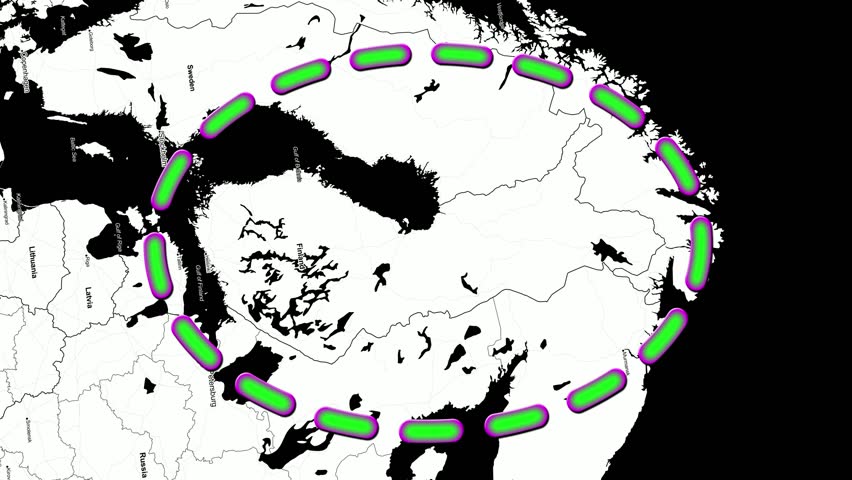 Animated 3D Map of Finland.