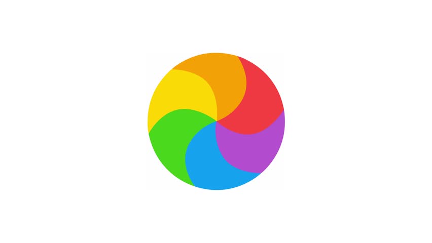 Multi color rainbow wheel spinning fast, loading cursor. Royalty-Free Stock Footage #1107964333