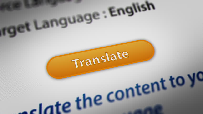 Animated Mouse Cursor Clicking Translate Button on Website. Fictitious Data Created Exclusively for This Concept Footage
 Royalty-Free Stock Footage #1107964353