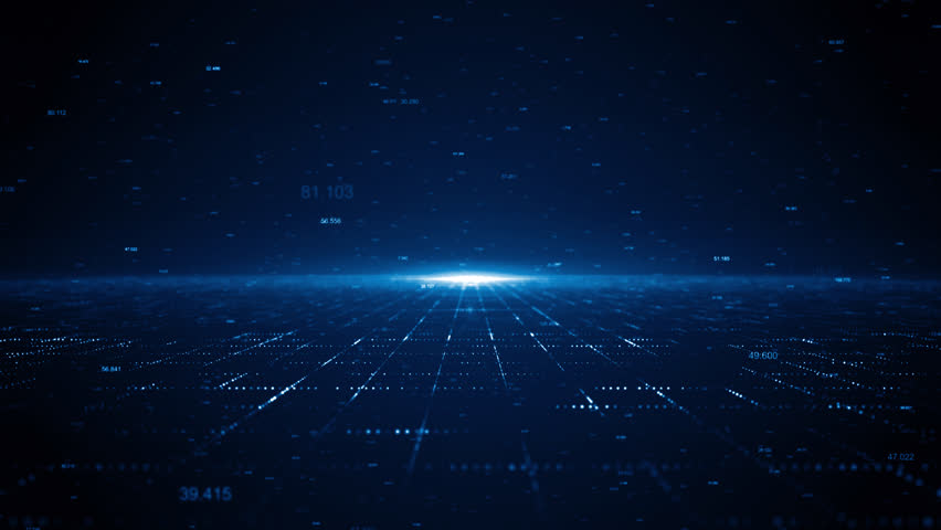 Business corporate abstract particles digital technology clean presentation broadcast background loop